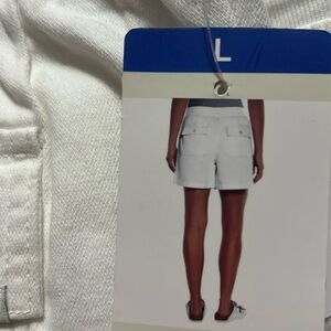 Orvis White Casual Drawstring Shorts 82% Cotton L, XL NWT